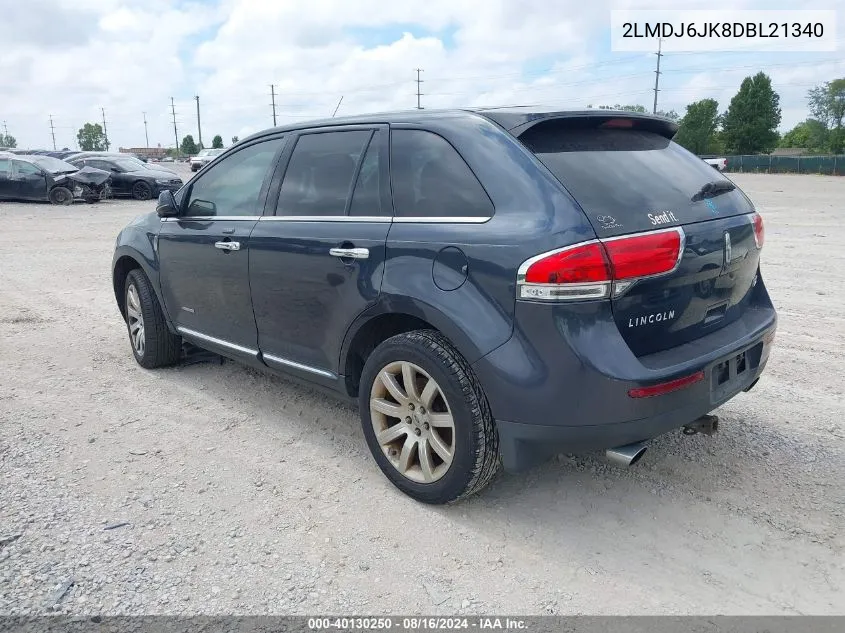 2LMDJ6JK8DBL21340 2013 Lincoln Mkx