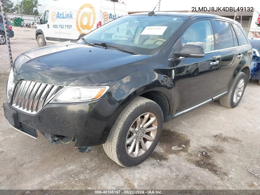 2LMDJ8JK4DBL49132 2013 Lincoln Mkx