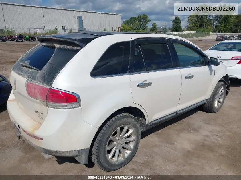 2LMDJ8JK6DBL02250 2013 Lincoln Mkx