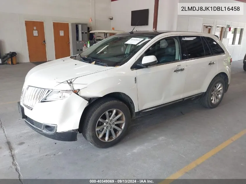 2LMDJ8JK1DBL16458 2013 Lincoln Mkx