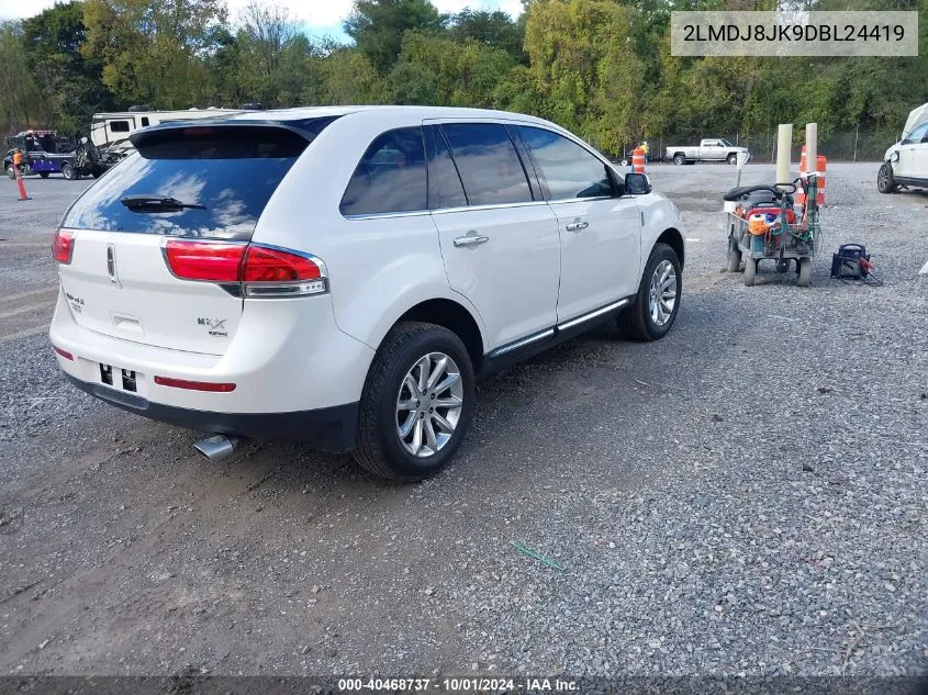 2013 Lincoln Mkx VIN: 2LMDJ8JK9DBL24419 Lot: 40468737