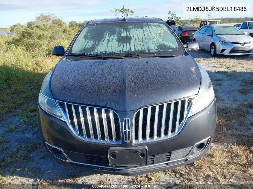 2013 Lincoln Mkx VIN: 2LMDJ8JK5DBL18486 Lot: 40471269