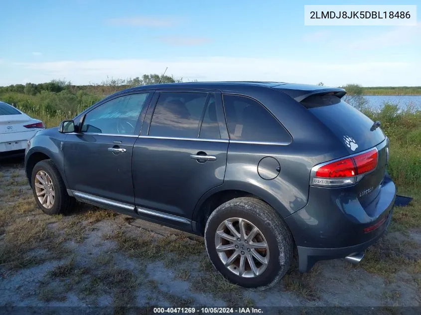 2013 Lincoln Mkx VIN: 2LMDJ8JK5DBL18486 Lot: 40471269