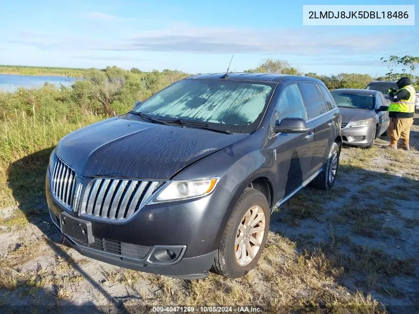 2013 Lincoln Mkx VIN: 2LMDJ8JK5DBL18486 Lot: 40471269