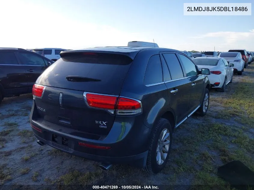 2013 Lincoln Mkx VIN: 2LMDJ8JK5DBL18486 Lot: 40471269