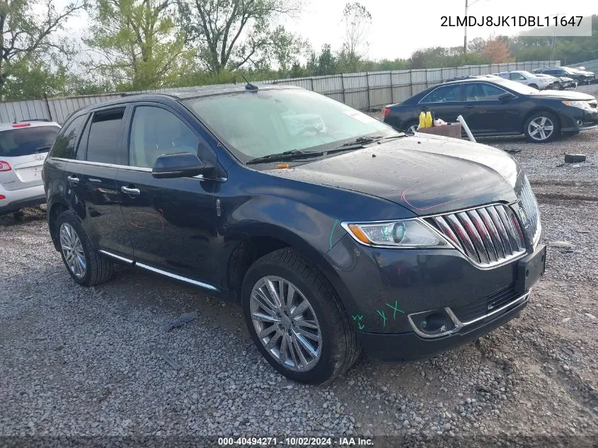 2LMDJ8JK1DBL11647 2013 Lincoln Mkx