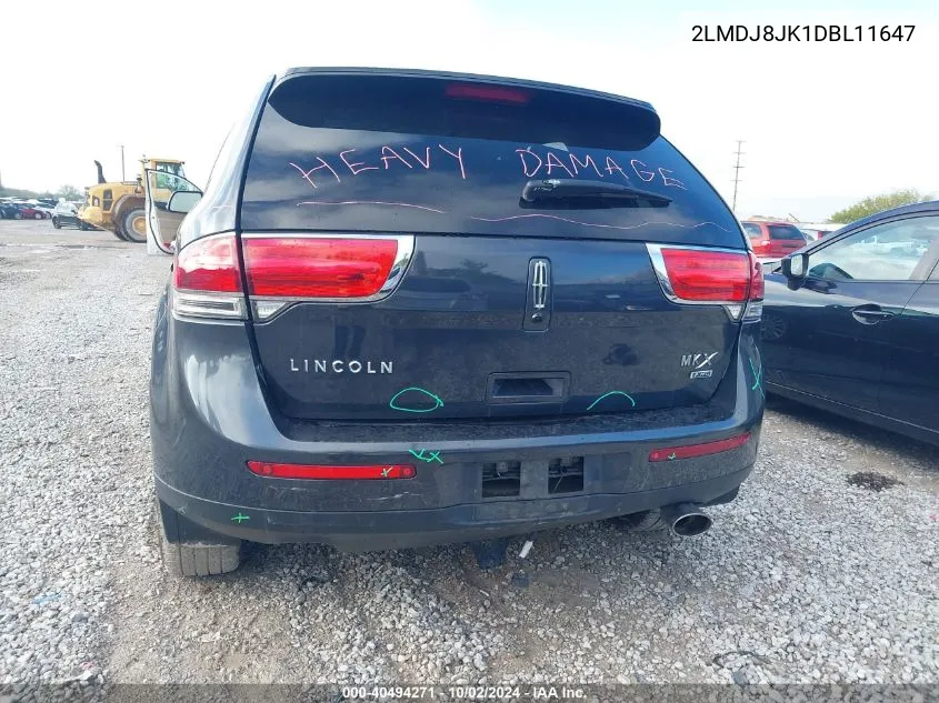 2LMDJ8JK1DBL11647 2013 Lincoln Mkx