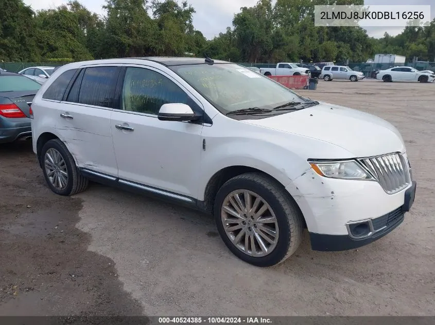 2013 Lincoln Mkx VIN: 2LMDJ8JK0DBL16256 Lot: 40524385