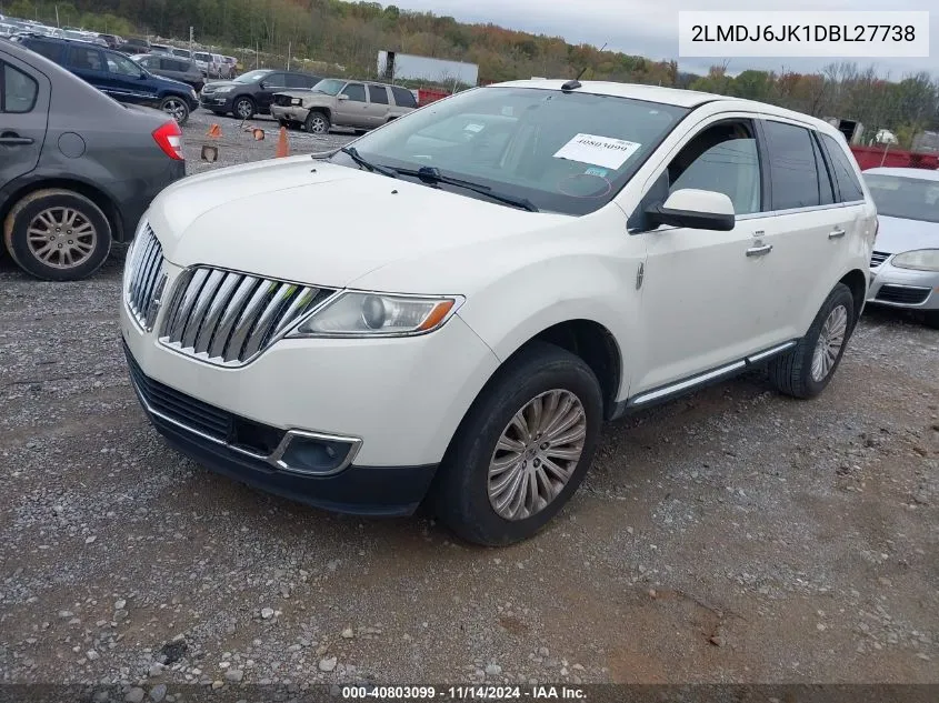 2LMDJ6JK1DBL27738 2013 Lincoln Mkx