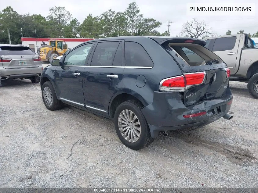 2013 Lincoln Mkx VIN: 2LMDJ6JK6DBL30649 Lot: 40817314