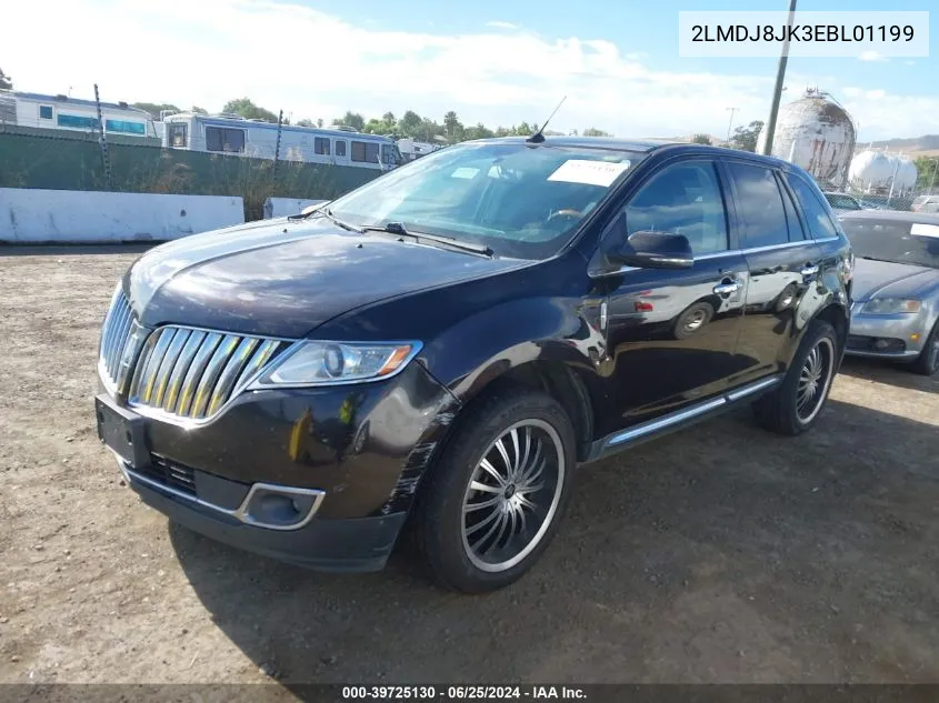 2LMDJ8JK3EBL01199 2014 Lincoln Mkx