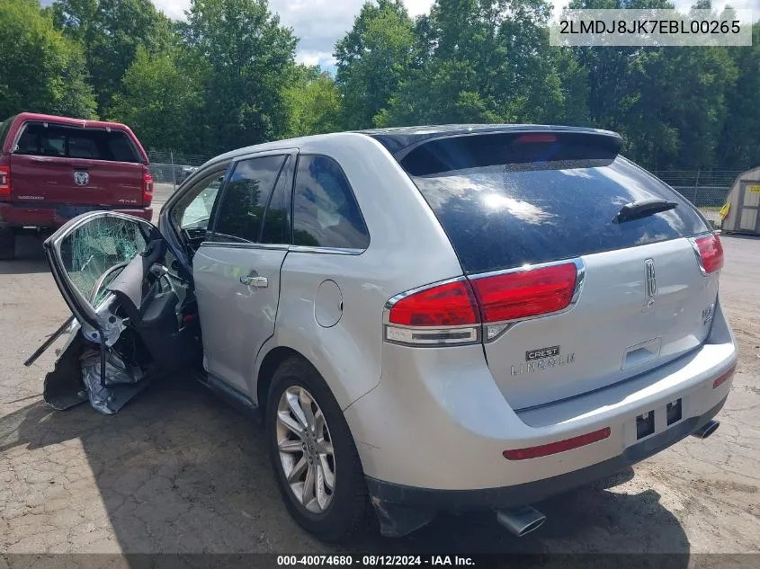 2LMDJ8JK7EBL00265 2014 Lincoln Mkx