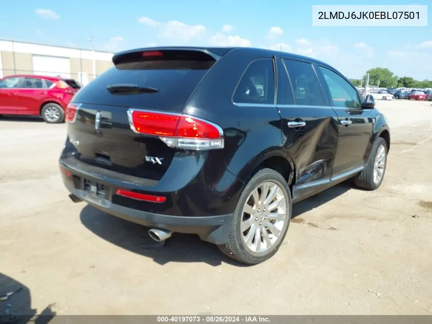 2014 Lincoln Mkx VIN: 2LMDJ6JK0EBL07501 Lot: 40197073