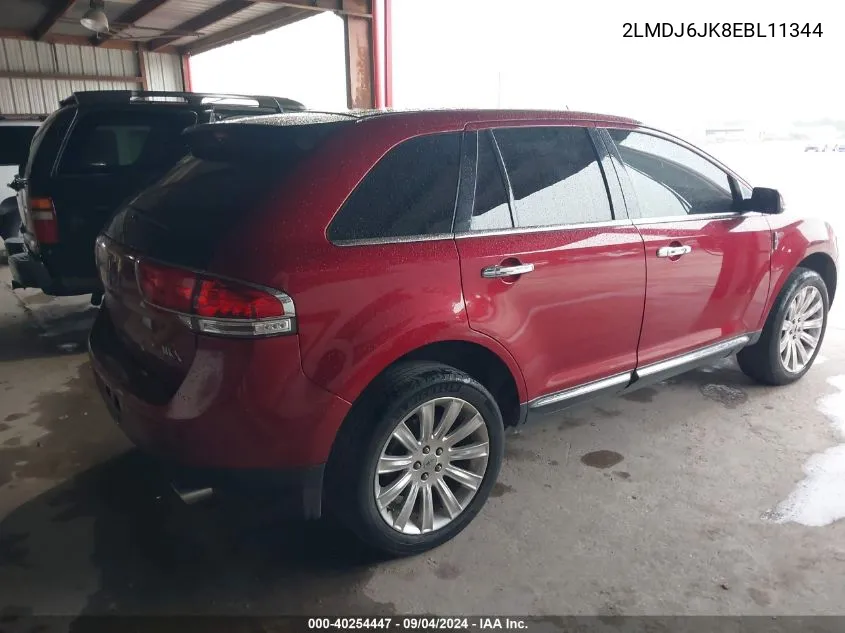 2LMDJ6JK8EBL11344 2014 Lincoln Mkx