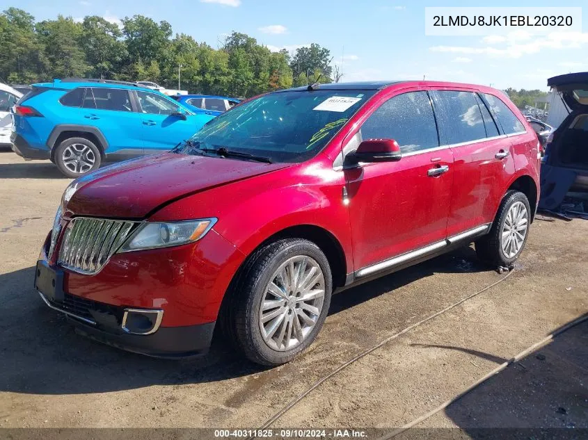 2LMDJ8JK1EBL20320 2014 Lincoln Mkx