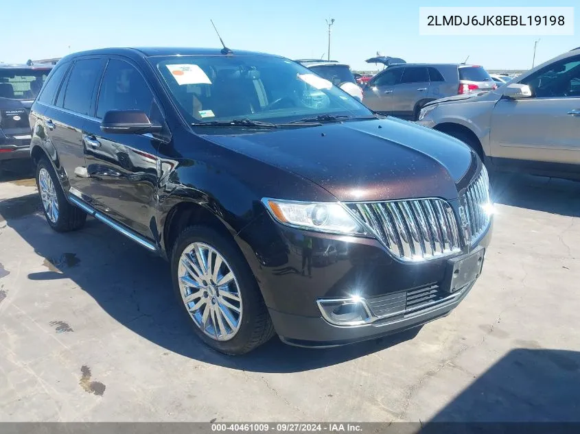 2LMDJ6JK8EBL19198 2014 Lincoln Mkx