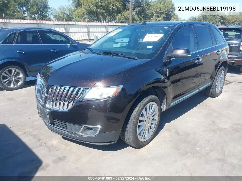 2LMDJ6JK8EBL19198 2014 Lincoln Mkx