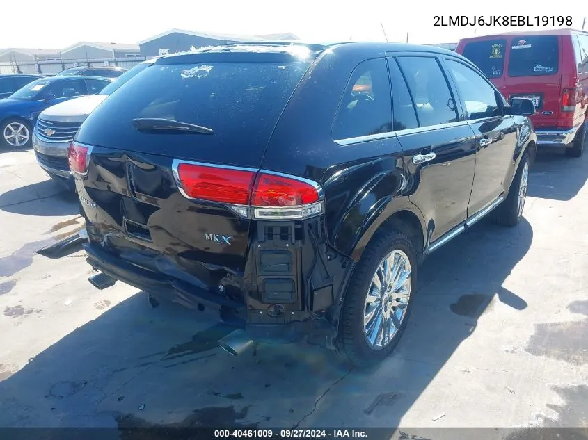 2LMDJ6JK8EBL19198 2014 Lincoln Mkx