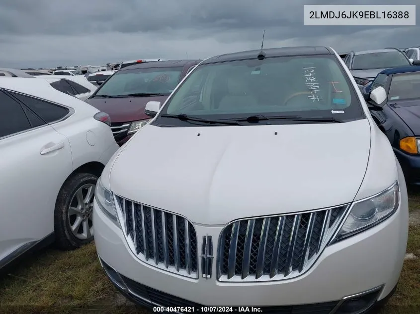 2014 Lincoln Mkx VIN: 2LMDJ6JK9EBL16388 Lot: 40476421