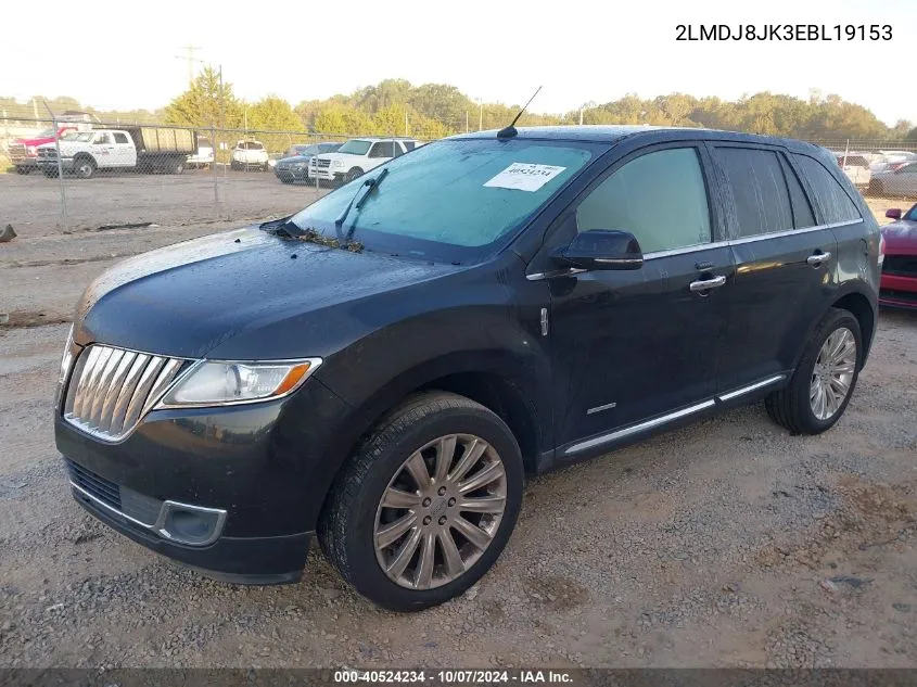 2014 Lincoln Mkx VIN: 2LMDJ8JK3EBL19153 Lot: 40524234