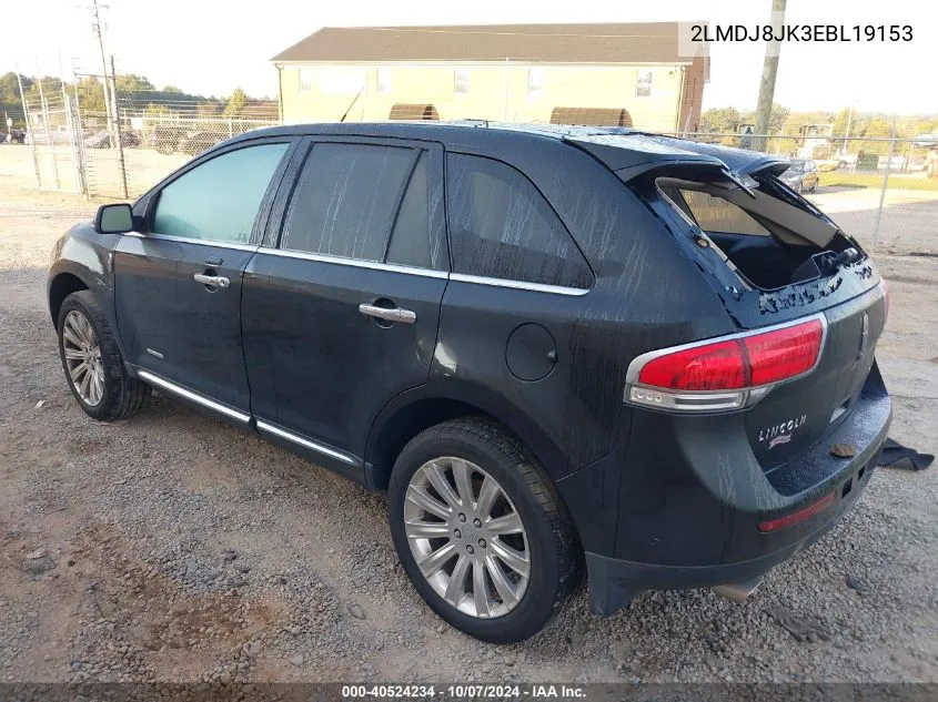 2014 Lincoln Mkx VIN: 2LMDJ8JK3EBL19153 Lot: 40524234