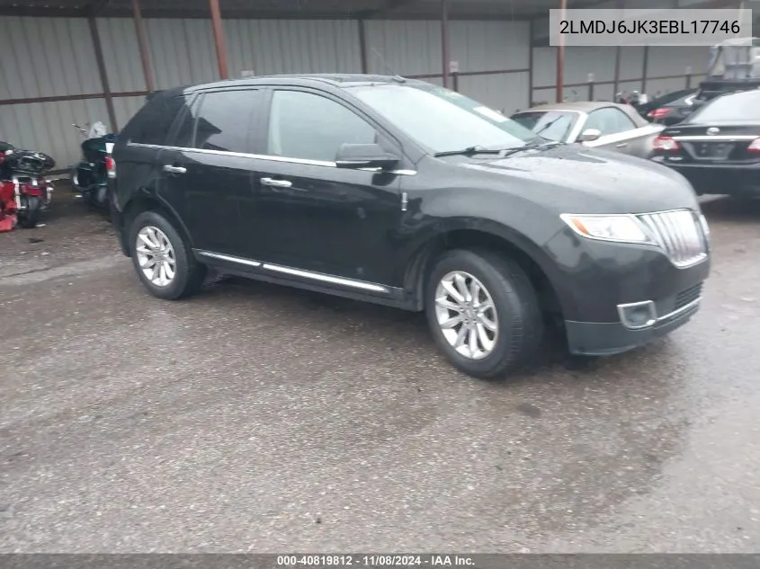 2014 Lincoln Mkx VIN: 2LMDJ6JK3EBL17746 Lot: 40819812