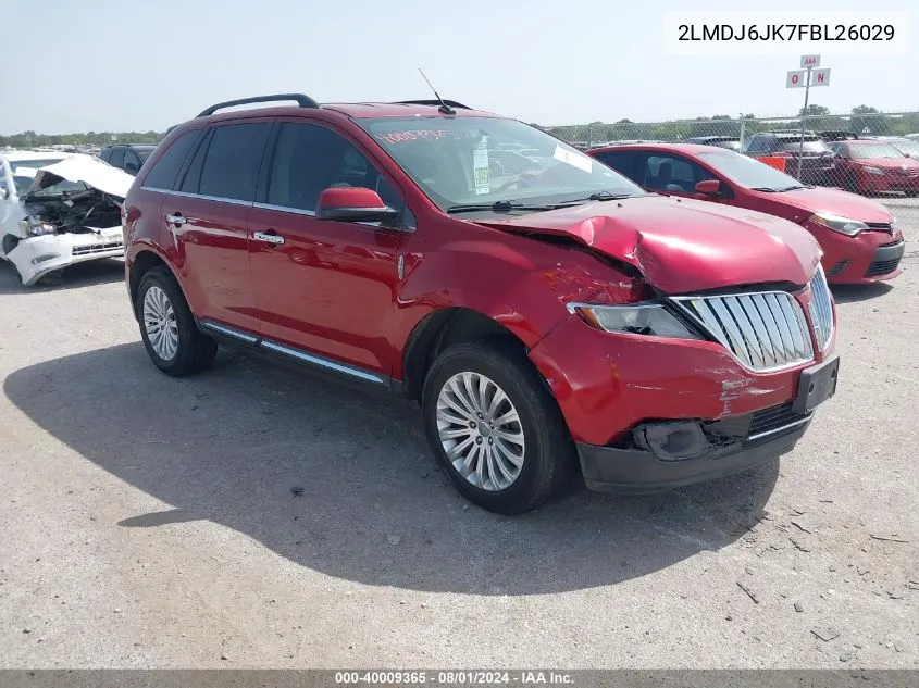 2LMDJ6JK7FBL26029 2015 Lincoln Mkx