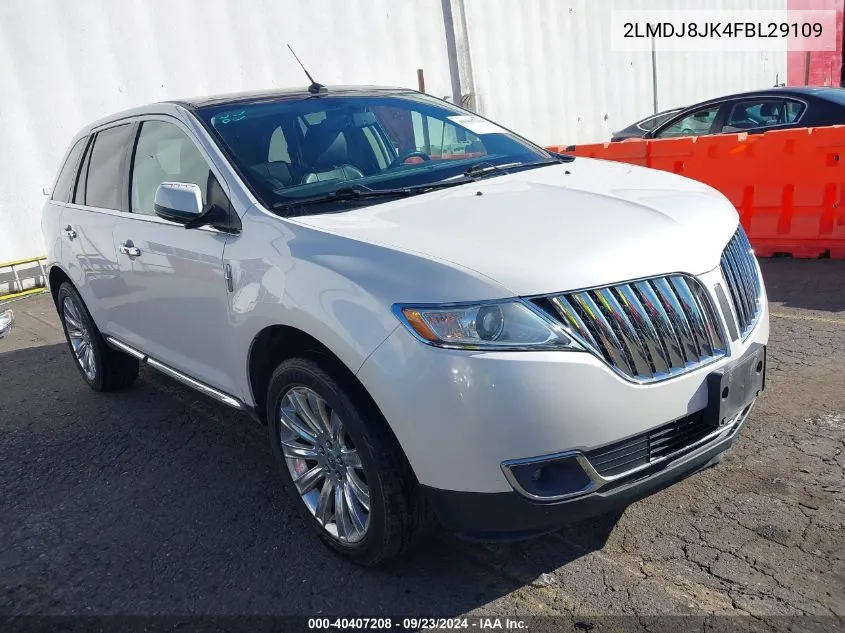 2LMDJ8JK4FBL29109 2015 Lincoln Mkx