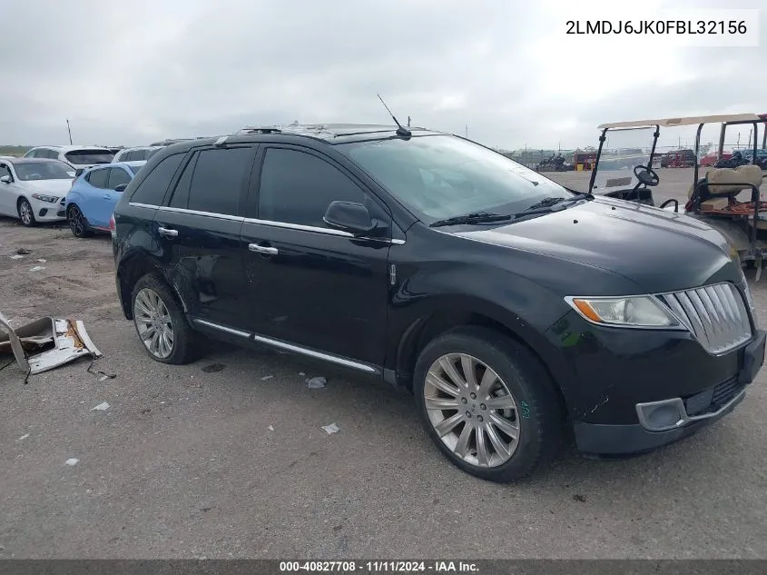 2015 Lincoln Mkx VIN: 2LMDJ6JK0FBL32156 Lot: 40827708