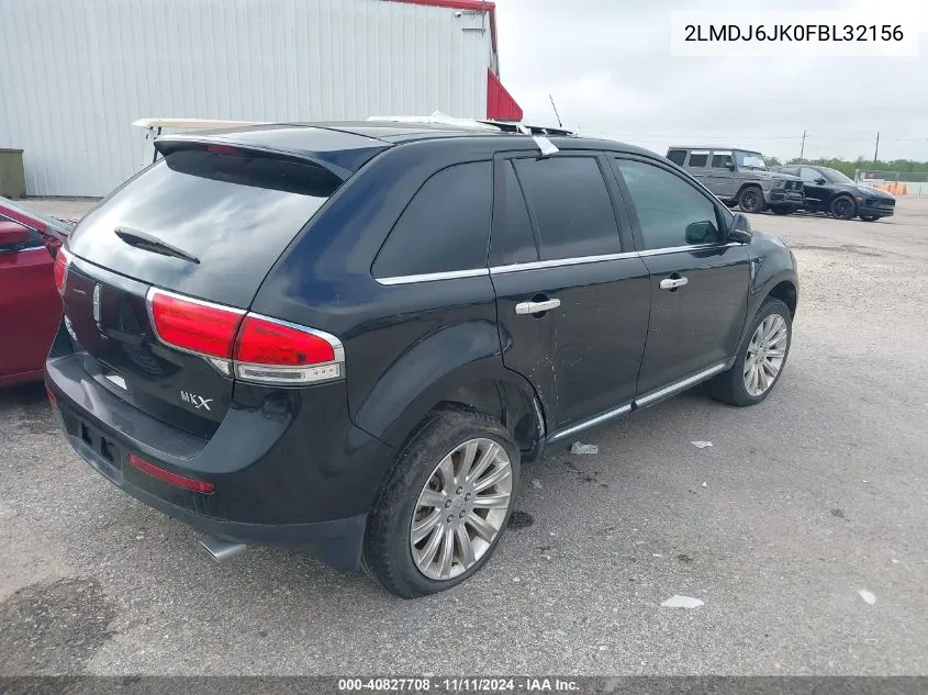 2015 Lincoln Mkx VIN: 2LMDJ6JK0FBL32156 Lot: 40827708