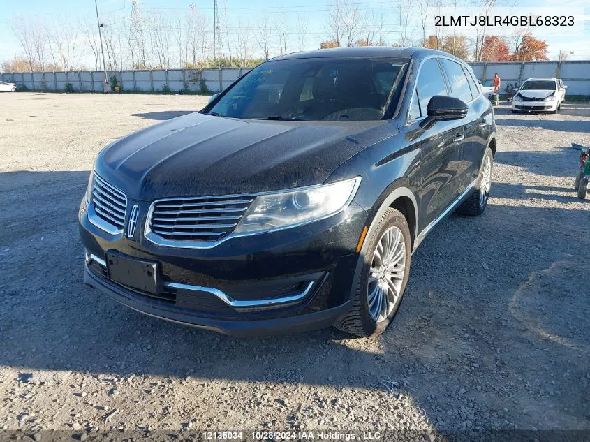 2016 Lincoln Mkx Reserve VIN: 2LMTJ8LR4GBL68323 Lot: 12135034