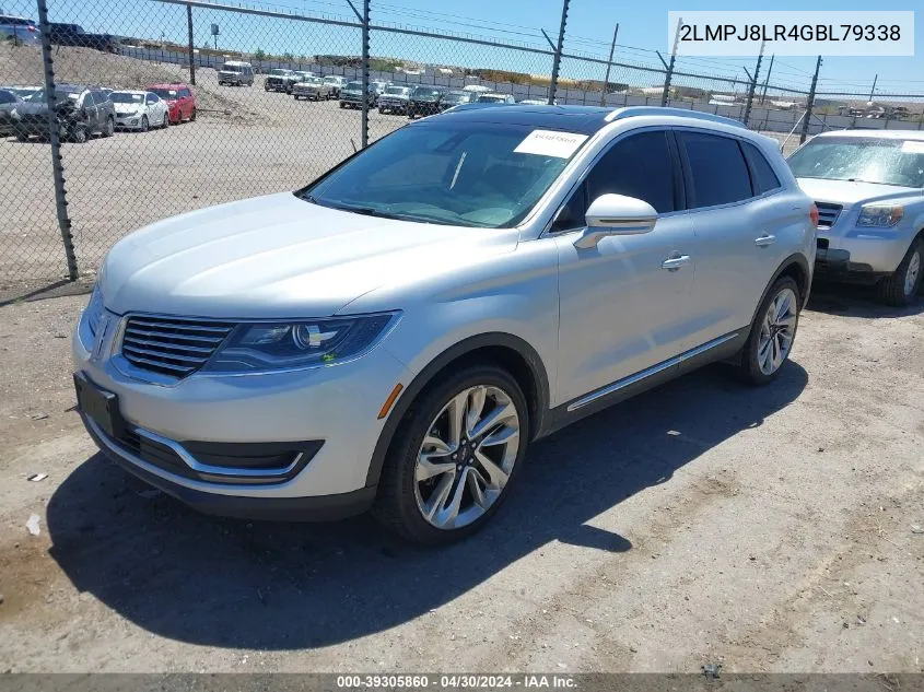 2LMPJ8LR4GBL79338 2016 Lincoln Mkx Reserve