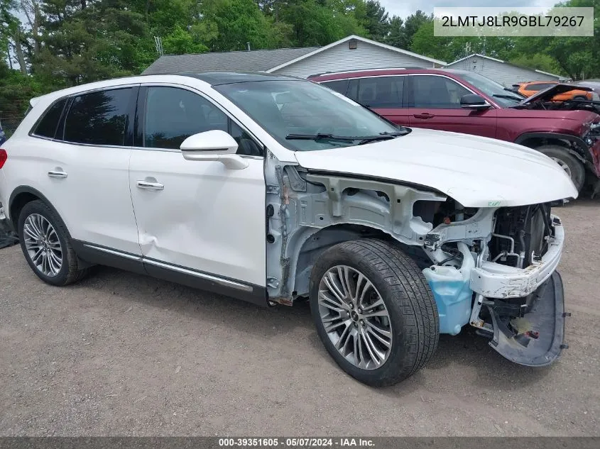 2016 Lincoln Mkx Reserve VIN: 2LMTJ8LR9GBL79267 Lot: 39351605