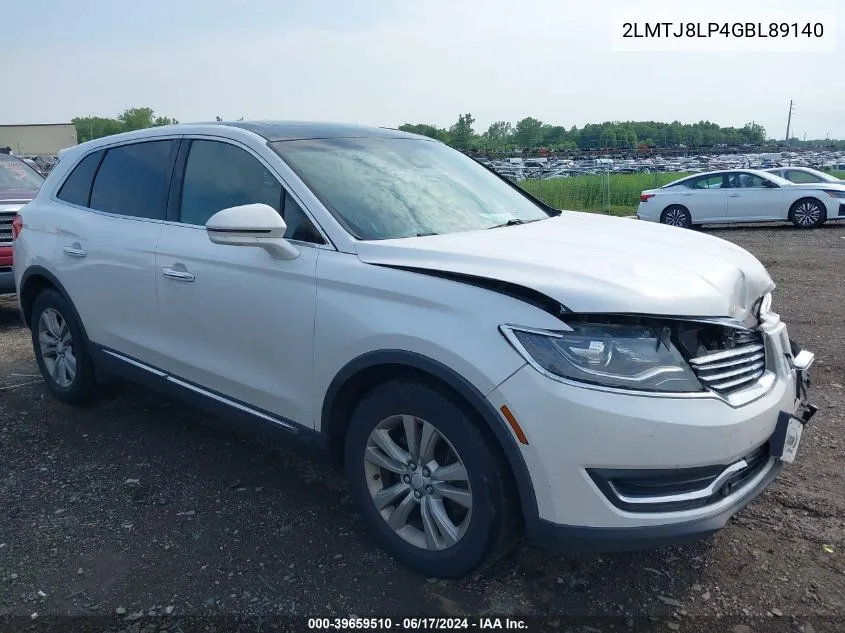 2LMTJ8LP4GBL89140 2016 Lincoln Mkx Reserve