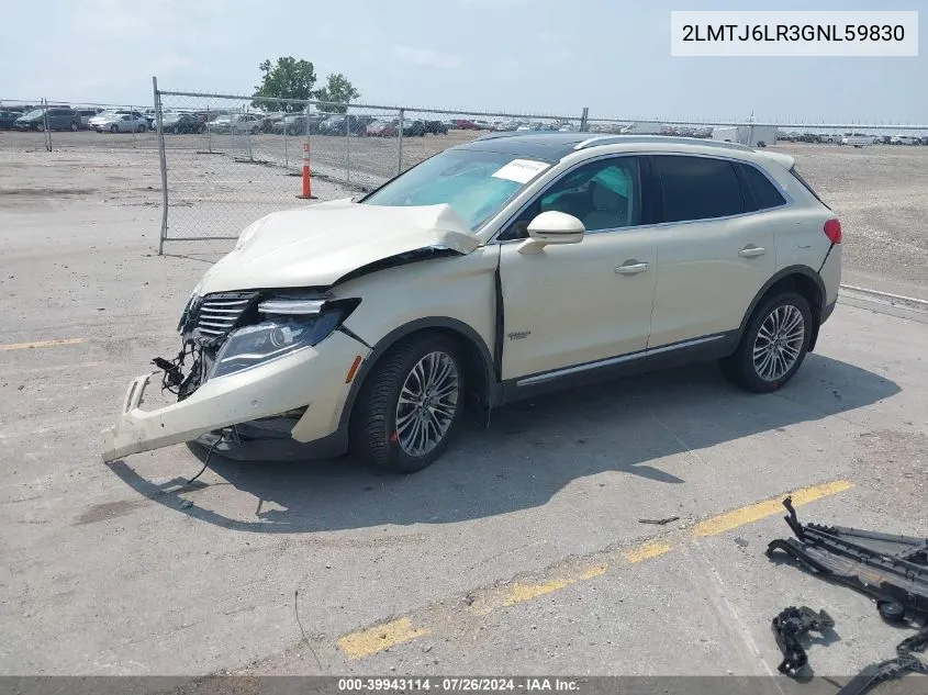 2LMTJ6LR3GBL59830 2016 Lincoln Mkx Reserve