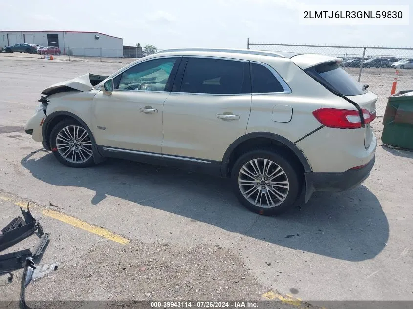 2LMTJ6LR3GBL59830 2016 Lincoln Mkx Reserve