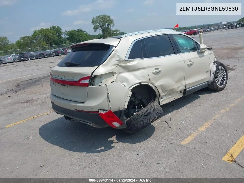 2LMTJ6LR3GBL59830 2016 Lincoln Mkx Reserve