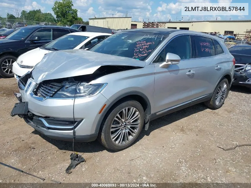 2LMTJ8LRXGBL57844 2016 Lincoln Mkx Reserve