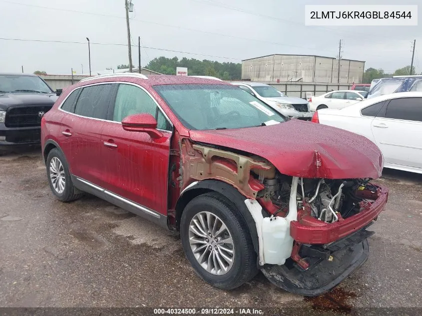 2016 Lincoln Mkx Select VIN: 2LMTJ6KR4GBL84544 Lot: 40324500