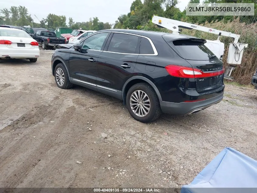 2LMTJ8KR5GBL59860 2016 Lincoln Mkx Select