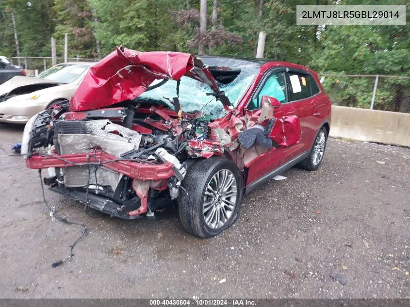 2LMTJ8LR5GBL29014 2016 Lincoln Mkx Reserve