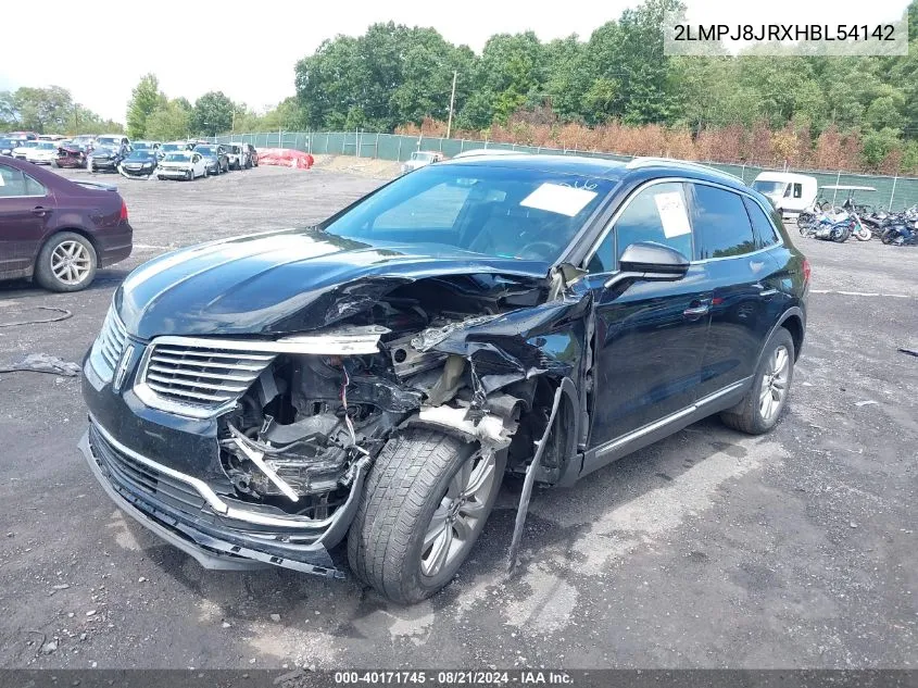 2017 Lincoln Mkx Premiere VIN: 2LMPJ8JRXHBL54142 Lot: 40171745