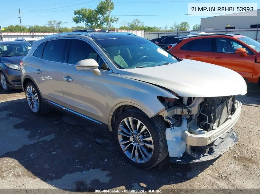 2LMPJ6LR8HBL53993 2017 Lincoln Mkx Reserve