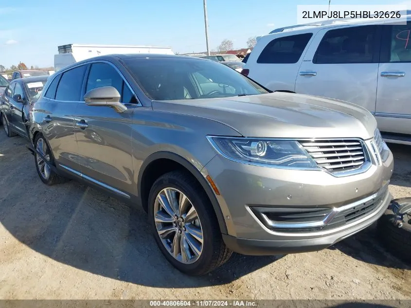 2017 Lincoln Mkx Reserve VIN: 2LMPJ8LP5HBL32626 Lot: 40806604