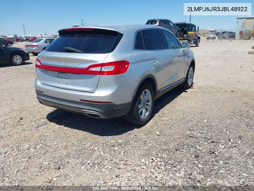 2LMPJ6JR3JBL48922 2018 Lincoln Mkx Premiere