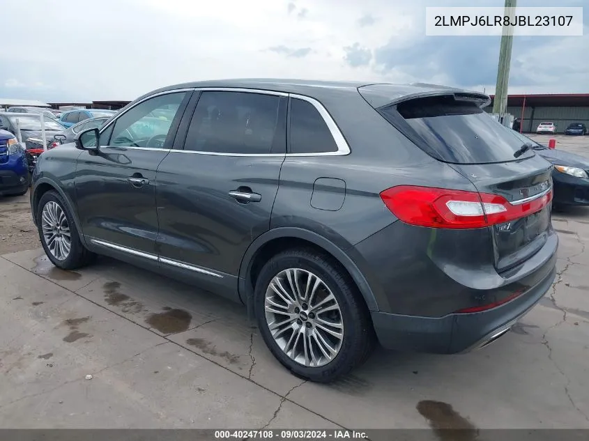 2LMPJ6LR8JBL23107 2018 Lincoln Mkx Reserve