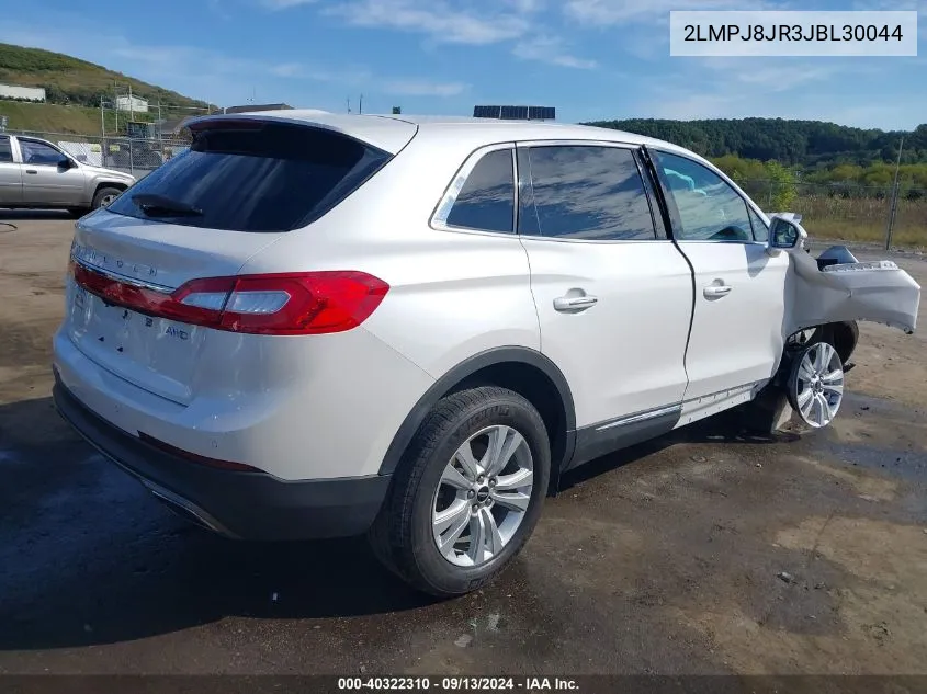 2018 Lincoln Mkx Premier VIN: 2LMPJ8JR3JBL30044 Lot: 40322310