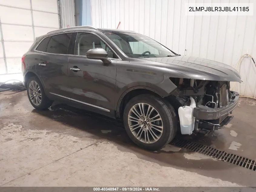 2018 Lincoln Mkx Reserve VIN: 2LMPJ8LR3JBL41185 Lot: 40348947