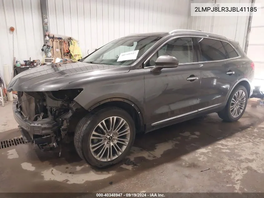 2LMPJ8LR3JBL41185 2018 Lincoln Mkx Reserve