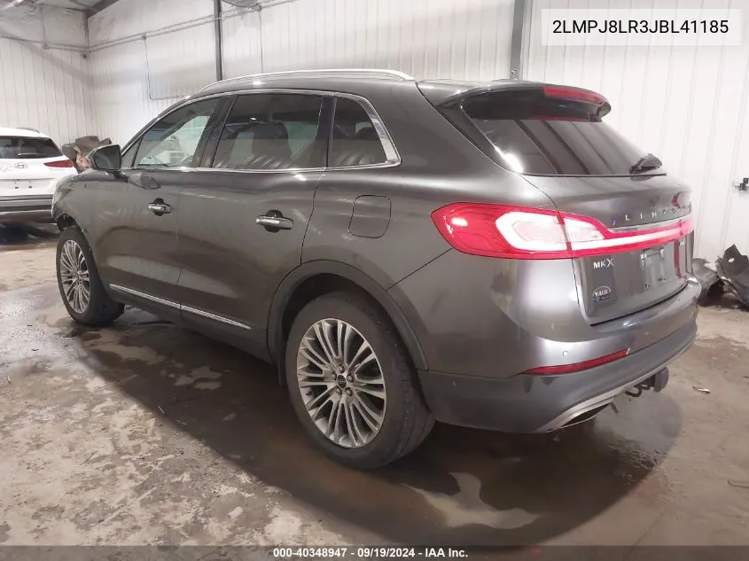 2018 Lincoln Mkx Reserve VIN: 2LMPJ8LR3JBL41185 Lot: 40348947